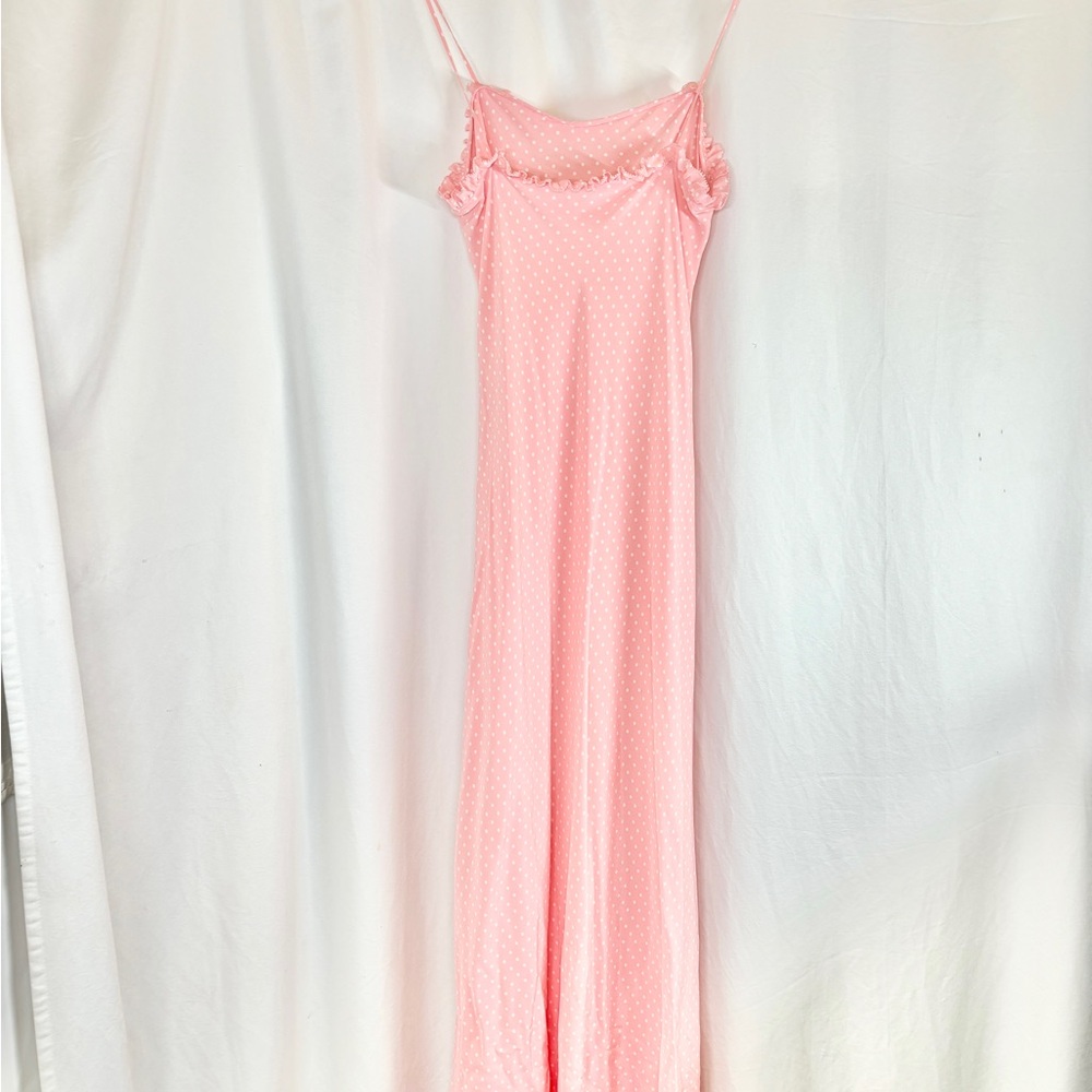 Doen Pink Polka Dot Ruffle Dress - Picture 4 of 8